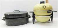 Graniteware Roaster & Bun Warmer (no cord)
