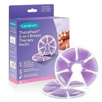 2 PACK Lansinoh TheraPearl 3-in-1 Breast Therapy