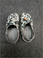 Crocs, Juniors size 2, with two charms