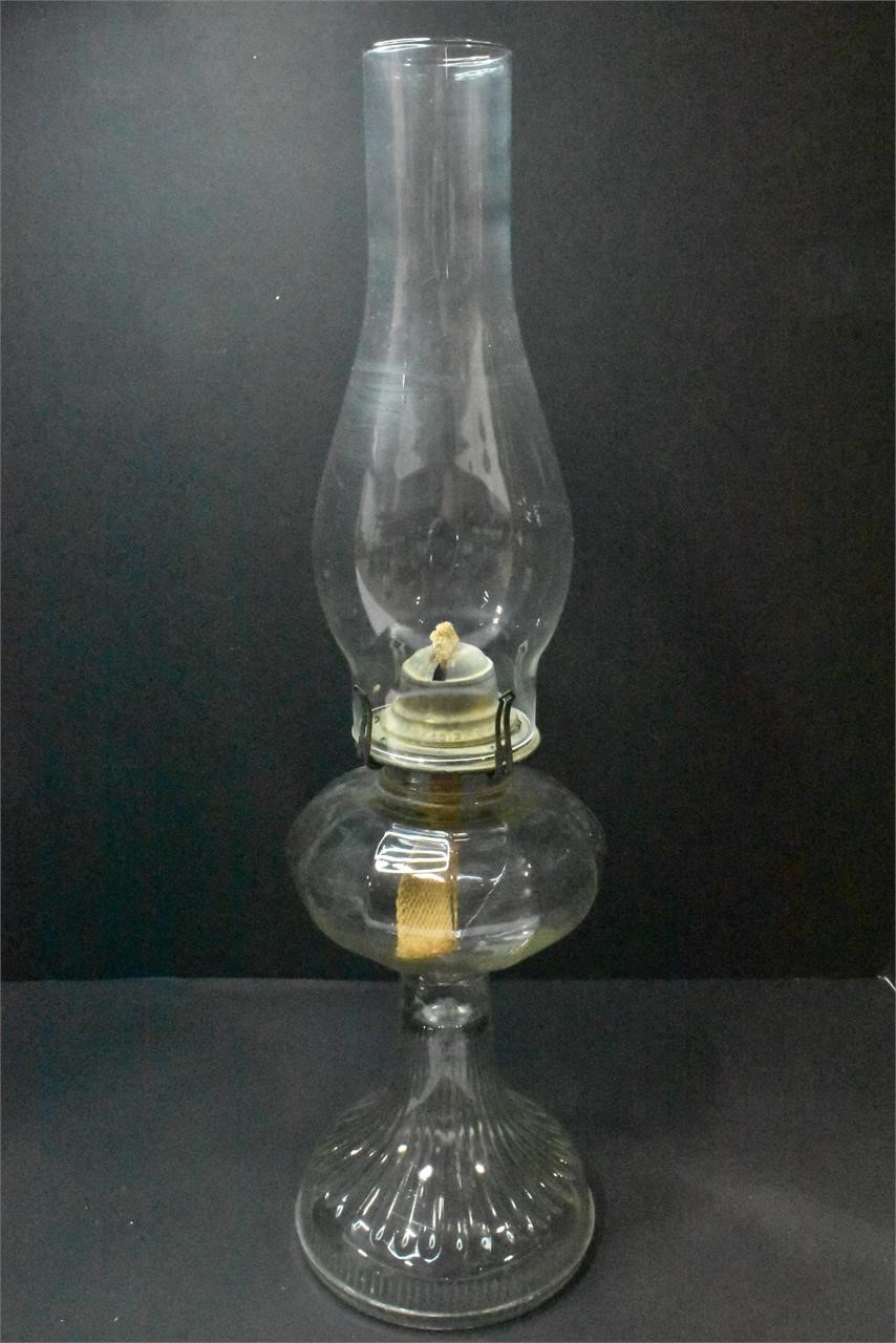 Antique P&A Oil Lamp Pedestal