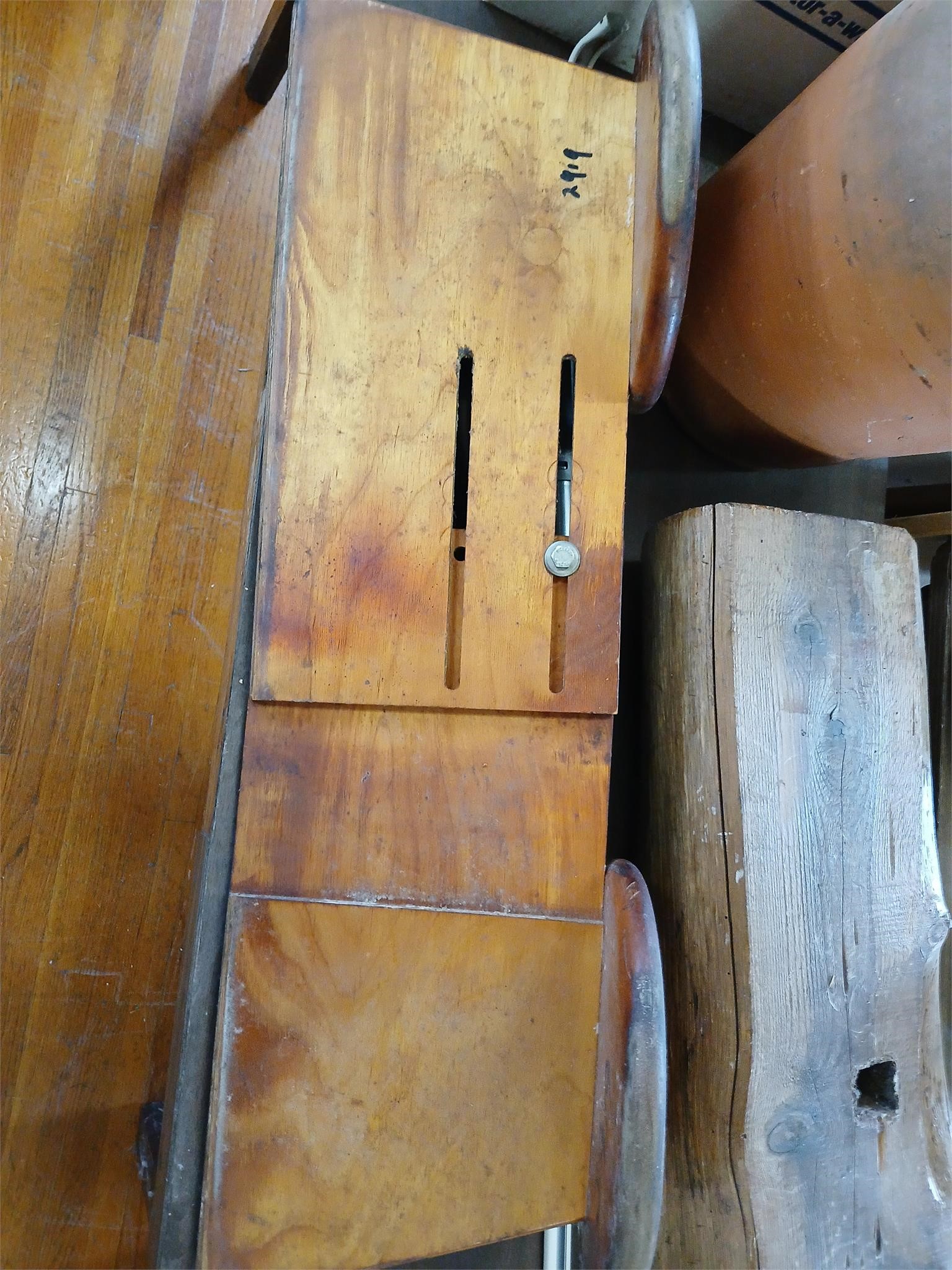 Vintage Wooden Table Wood Vise