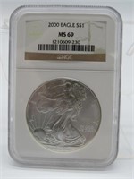 2000 SILVER EAGLE MS69: