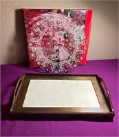 Mikasa Christmas Platter + Wood Tray