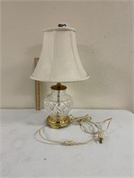 Waterford Marked Crystal Lamp 19" H