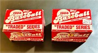 2 1986 Topps Traded Baseball Card Sets