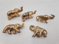 VTG Collection Gold Porcelain Souvenir Elephants