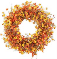 Fall Wreath for Front Door Artificial