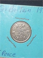 1936 GR. BRITAIN 6 Pence Silver Coin- NICE!