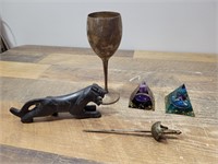 Paper Weight, Goblet, Small Sword