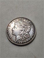 1921 D- Morgan Silver Dollar Coin