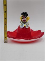 VTG Murano Art Glass Clown Bowl