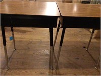 14 used Student desk with shelf adjustable legs