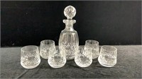 Waterford Crystal ARAGLIN Decanter & 8 Glasses