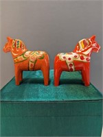 Hand Painted Wood Horses