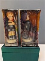 Hand Painted Doll Candles