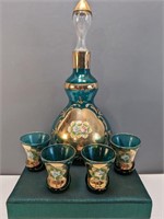 Hand Decorated Italian Drink Set