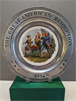 American Revolution Pewter Plate