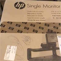 New in box HP single Monitor stand