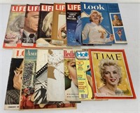 13 Marilyn Monroe Magazines Time, Life, Look other