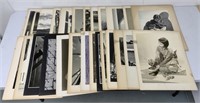 20+ Matted B&W Vintage Photographs