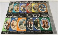 12 Vintage Esquire Magazines from the 1930's