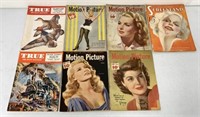 lot of 7 Screenland, True, Motion Picture Magazine