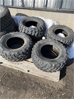 4 mismatched ATV tires - sizes in pics