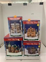 4cnt Winter Valley Cottages Lighted Houses