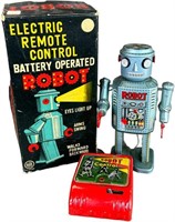 BOXED LINEMAR ELECTRIC REMOTE BATTERY-OP ROBOT