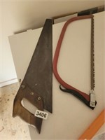 BOW SAW AND HAND SAW