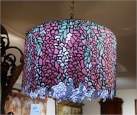 Tiffany Style Wisteria Stained Glass hanging lamp