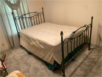 Heavy Metal Green Bed Frame