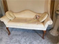 Small Upholstered Victorian Style Bench