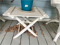 Folding White Outdoor Table