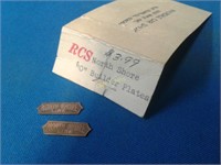 RCS - NORTH SHORE LINE Brass Builder's Plates WOW