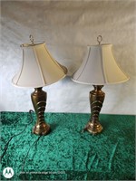 Brass side table lamps lights