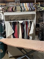 Zip up Closet w/Content, Hangers & Iron Board