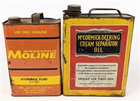 Vintage MM & McCormick Deering Cans