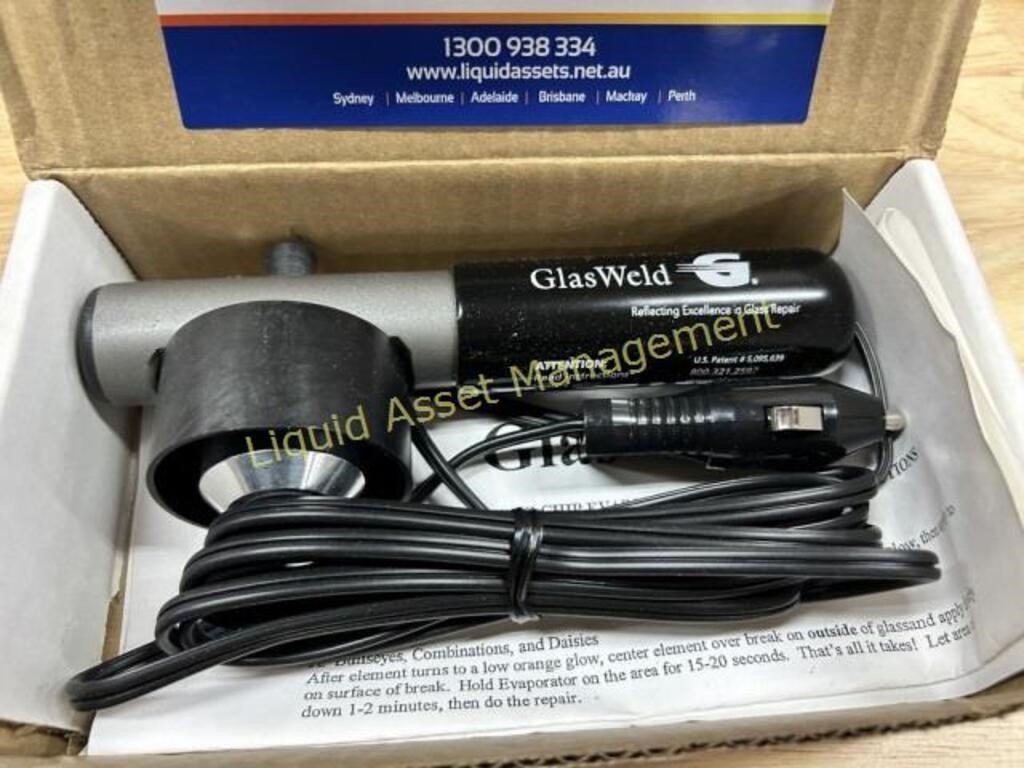 Glasweld Windscreen Repair Equipment & Inventory