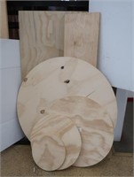 1-1x12x48", Plywood 3/4x24x48" & 4 Circle Cut