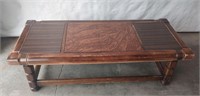 Retro true era hammered bronze coffee table