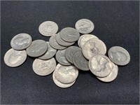 Bag of 24 Washington Quarters 1965-80