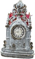 DRESDEN TWO-SIDED MANTLE CLOCK CANDY CONTAINER