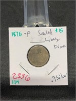 1876P Seated Liberty Dime