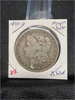 1890 O Morgan Dollar