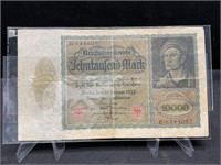 1922 Germany 10000 Mark Bill