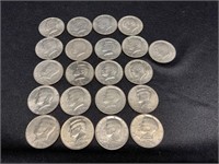 Group of  21 Kennedy Halves 1971-1998