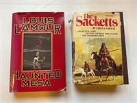 LOT OF 2 LOUIS L'AMOUR BOOKS - THE HAUNTED MESA &