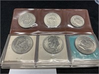 Coin Album w/ 1 Mercury Dime, 8 Ike $1