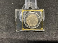 1904 Liberty Nickel in Lucite